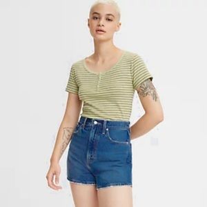 Levi's 90s Vintage 955 denim shorts, high rise (26)